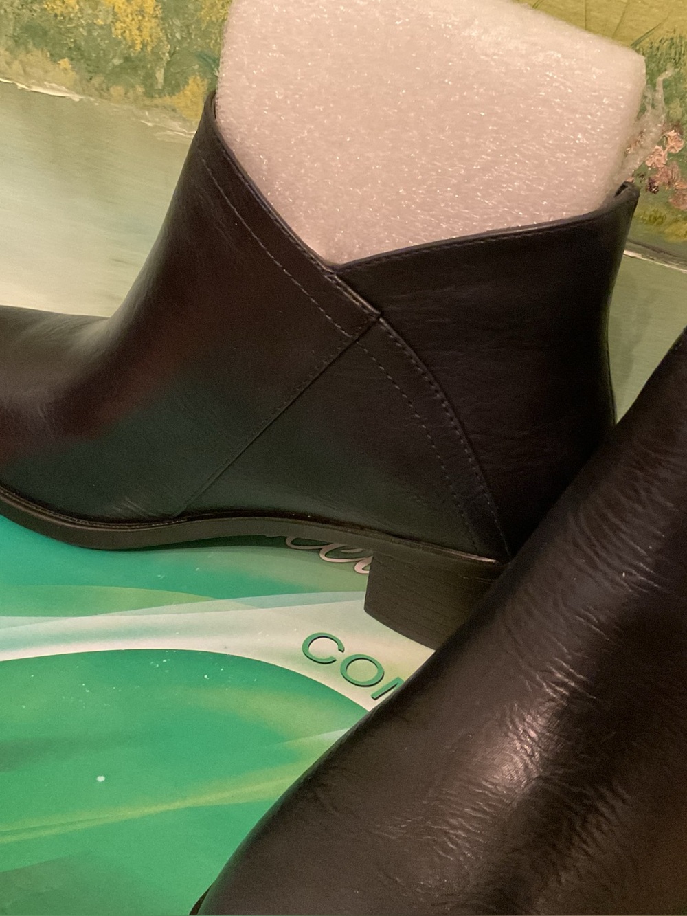 NEW WITHOUT TAGS EASY STREET “MORGANA” COMFORT WAVE BLACK ANKLE BOOTS SIZE 8M - Picture 2 of 16